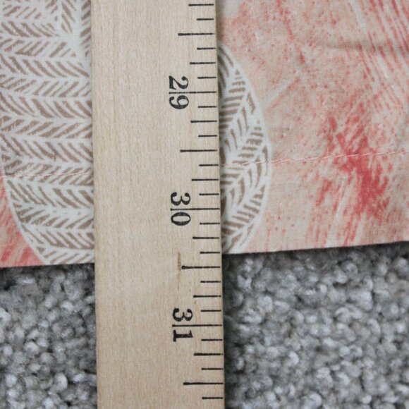 Tori Richard Shirt Mens Large Pink Floral 100% Cotton Lawn Short Sleeve Button - Picture 11 of 12